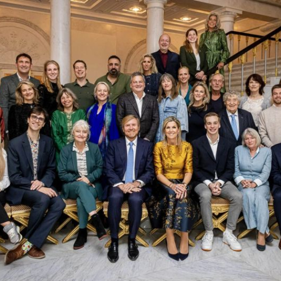 Foto van bezoek aan koninklijk huis