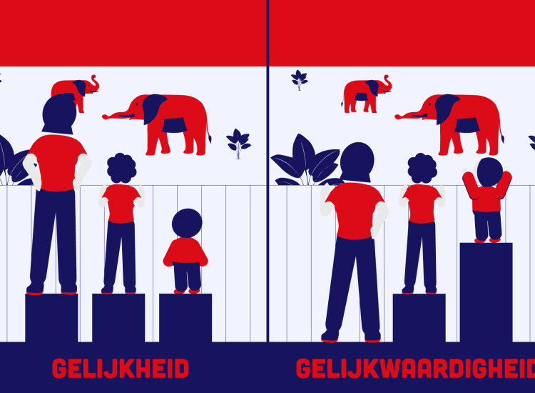 afbeelding van gelijkheid vs gelijkwaardheid 